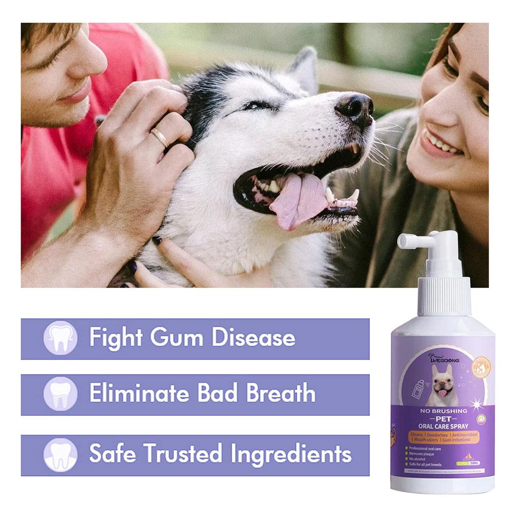Pet Supplies Nz - Pet Oral Cleaning Spray Dogs Cats
