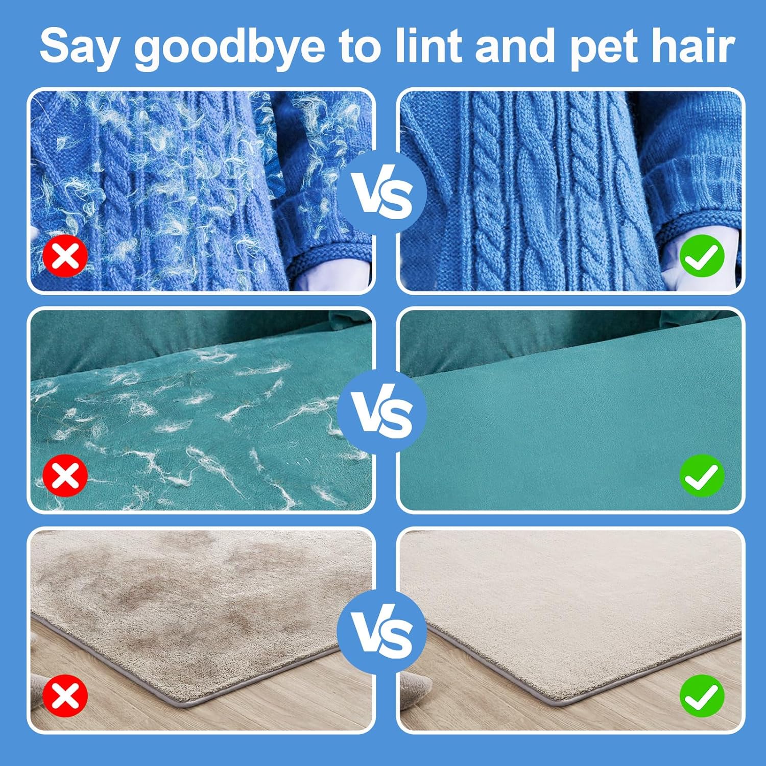 Pet Hair Removal Glove for Cat - Pet Hair Remover Brush recension och pris