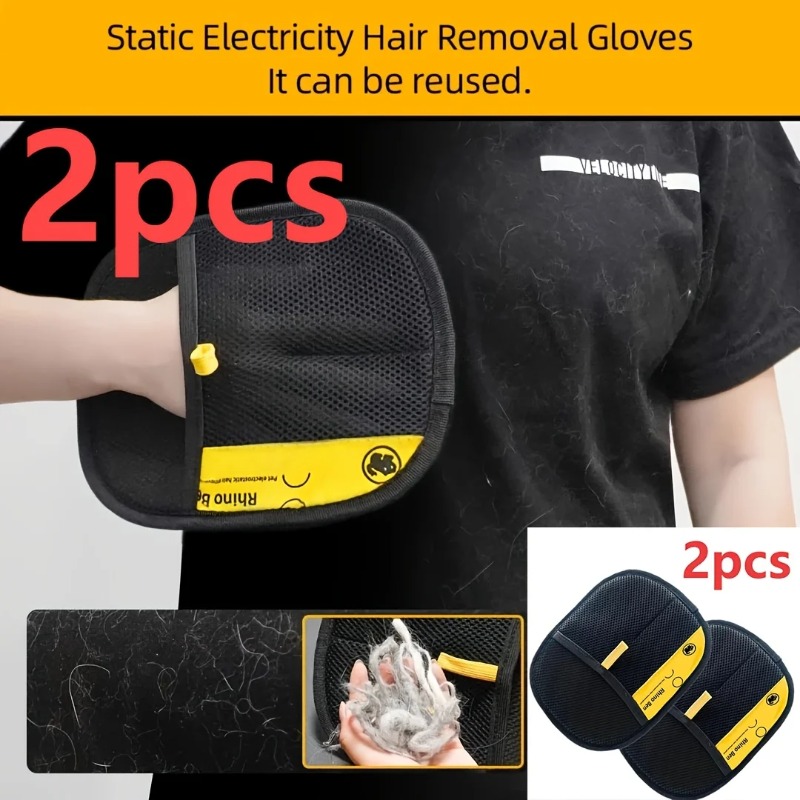 2-Piece Pet Hair Removal Glove - Pet Hair Remover Brush recension och pris