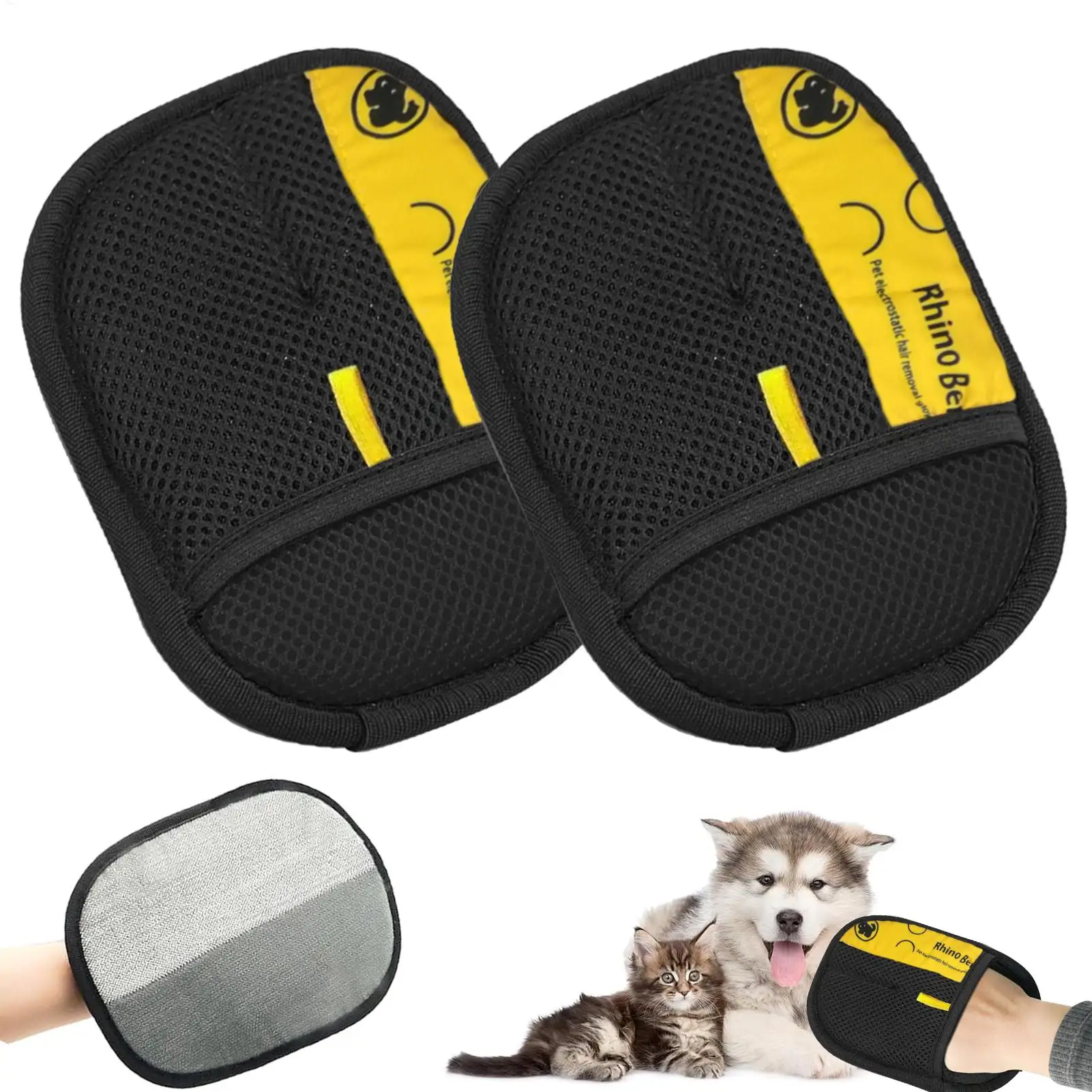 2pcs Cat Grooming Gloves Elect - Pet Hair Remover Brush recension och pris