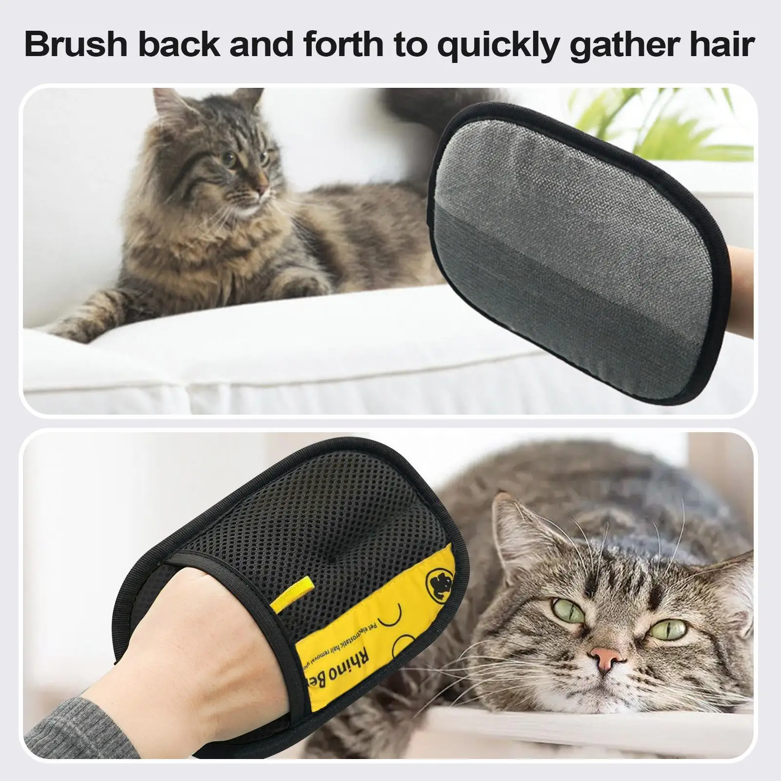 2pcs Cat Grooming Gloves Elect - Pet Hair Remover Brush recension och pris