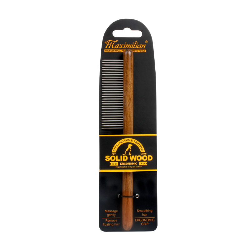 Pet Dog Comb Antique Solid Woo - Pet X Supplies & Tack recension och pris