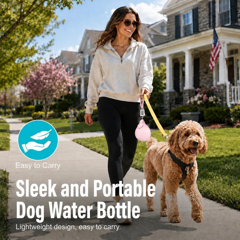 Dog Water Bottle Stainless Ste - Pet Supplies Nz recension och pris